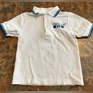 Vintage Oshkosh B’Gosh Baby Boy Polo Short Sleeve Spell Out Shirt Size 2T